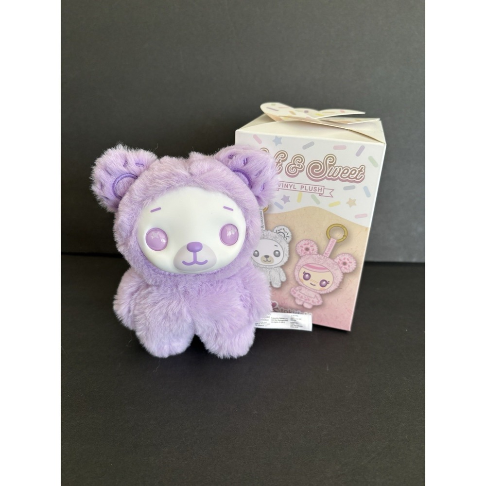 tokidoki Soft & Sweet Bear Plush Clip-On Keychain LAVENDER biscotti